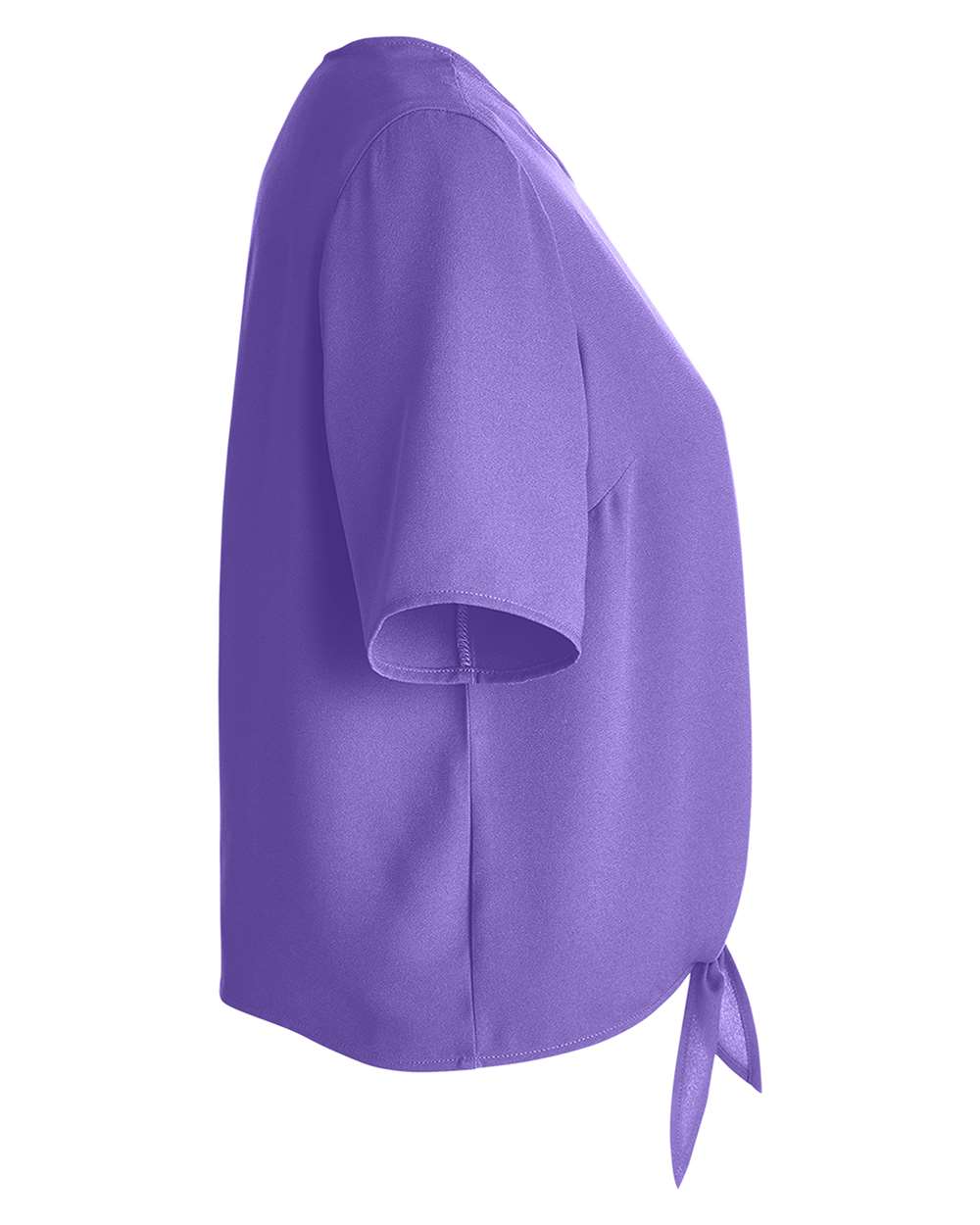 Women's Perfect Fit™ Tie Front Blouse - DirectSide - B732B2672 - Grape