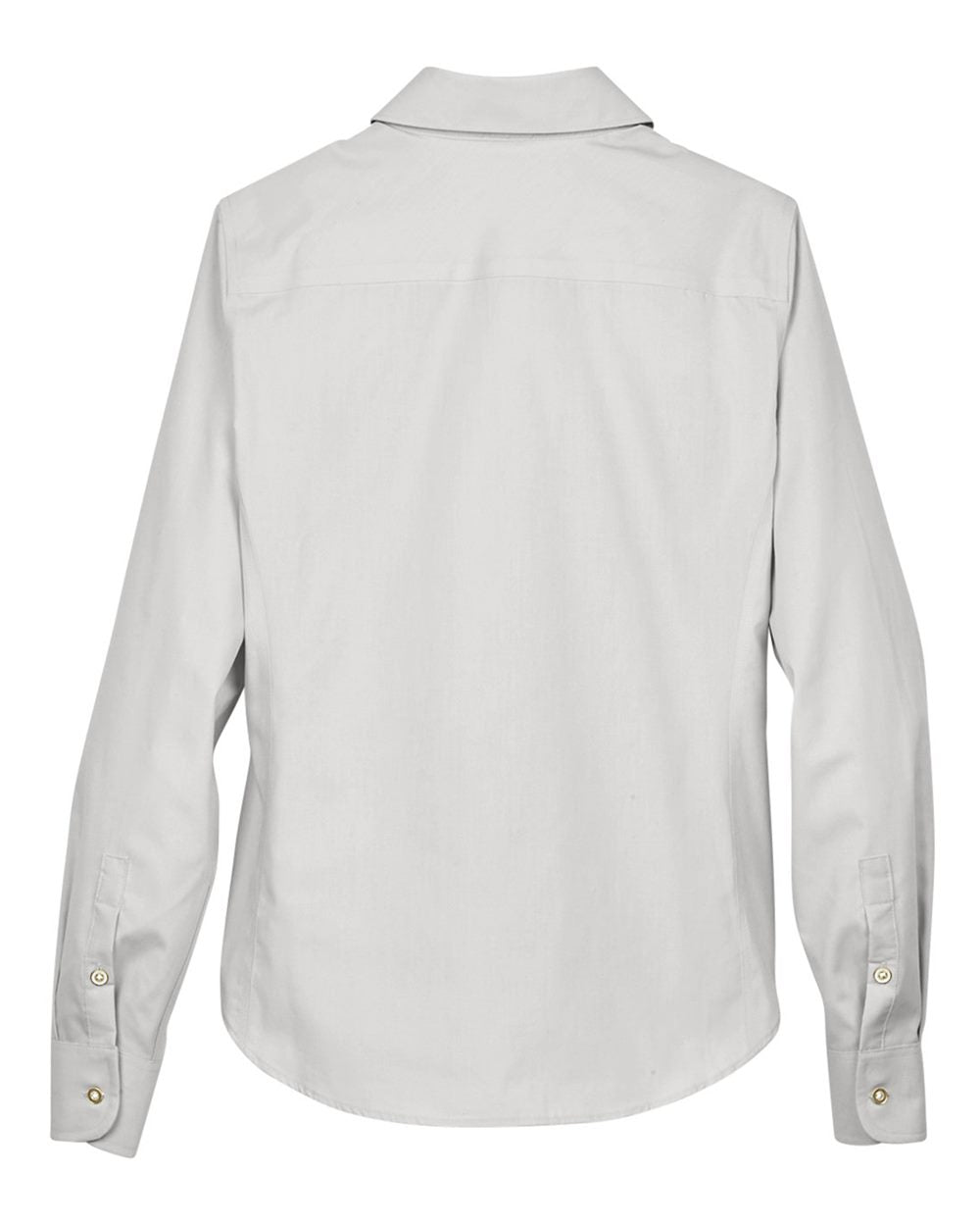 Women's Crown Collection® Broadcloth Woven Dress Shirt - Back - B601B2352 - Silver