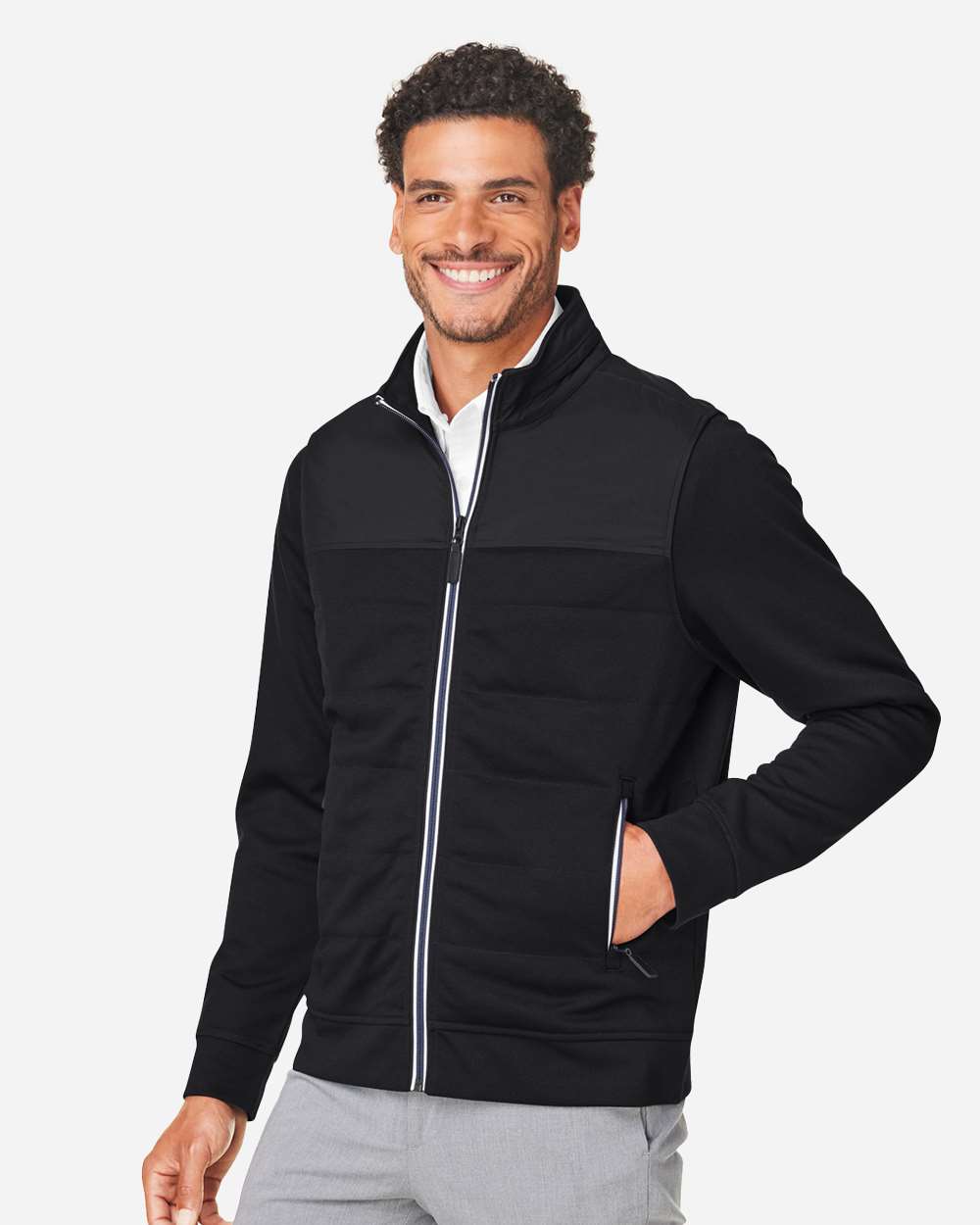 Men's New Classics® Club Jacket - OnModelSide - B701B2503 - Black