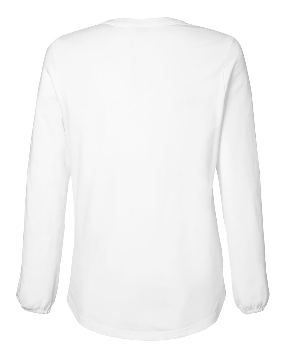 Women's Raleigh Half-Placket Knit Top - Back - B718B2002 - White