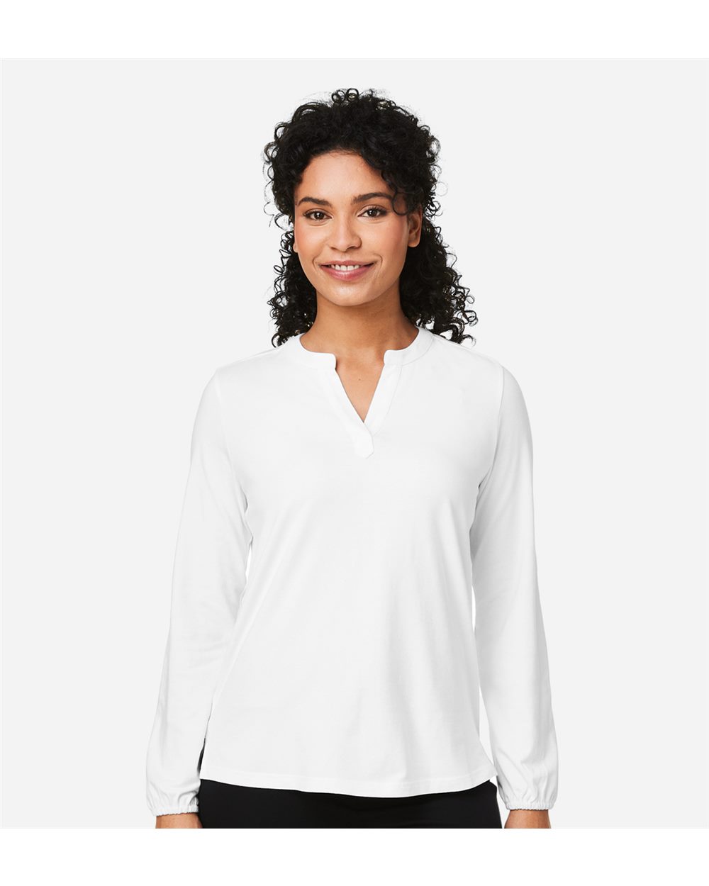 Women's Raleigh Half-Placket Knit Top - styleImage