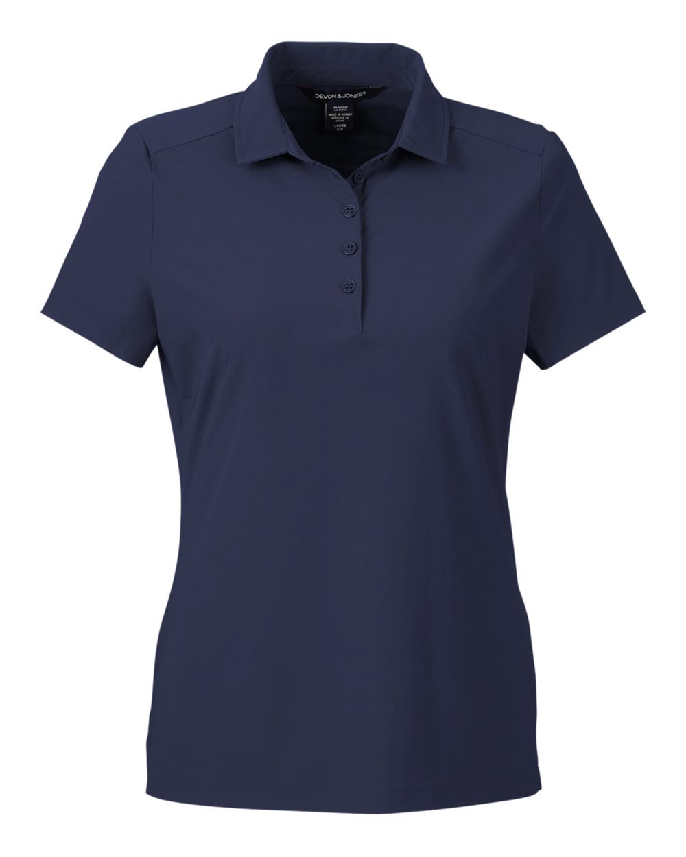 Women's CrownLux Performance® Windsor Welded Polo - Front - B623B2652 - Navy
