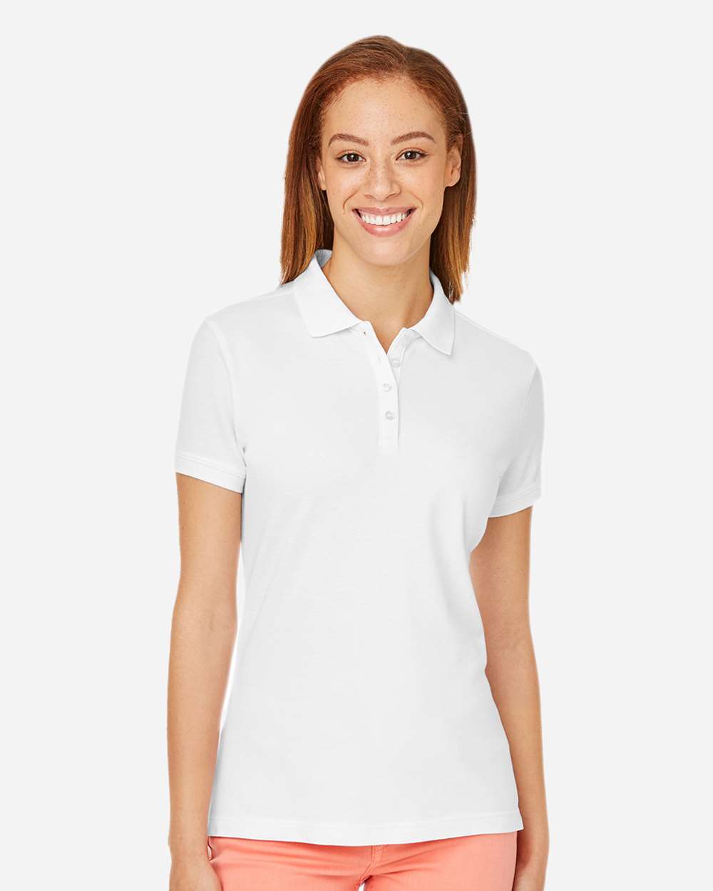 Women's New Classics® Performance Polo - OnModelFront - B619B2004 - White