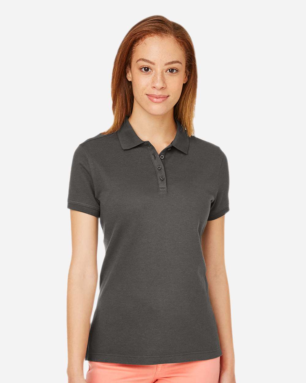 Women's New Classics® Performance Polo - OnModelFront - B619B2132 - Graphite