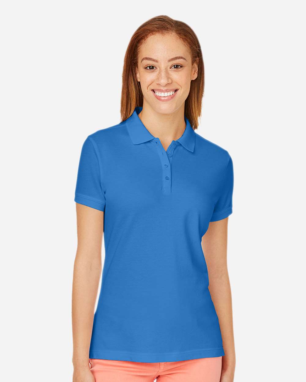 Women's New Classics® Performance Polo - OnModelFront - B619B2252 - French Blue