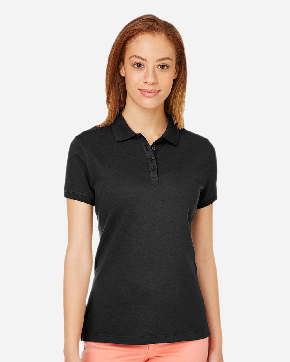 Women's New Classics® Performance Polo - OnModelFront - B619B2502 - Black