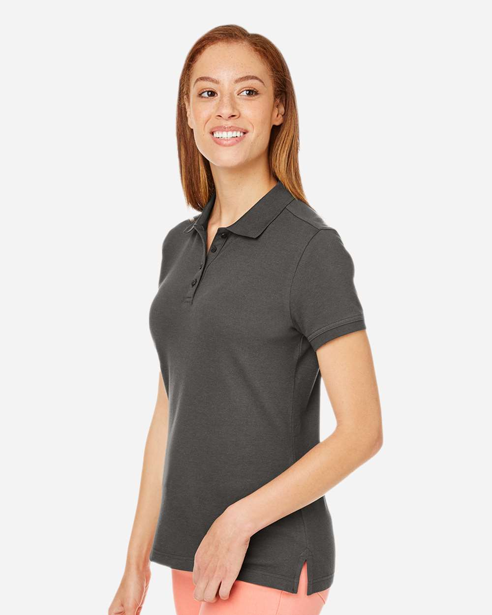 Women's New Classics® Performance Polo - OnModelSide - B619B2132 - Graphite