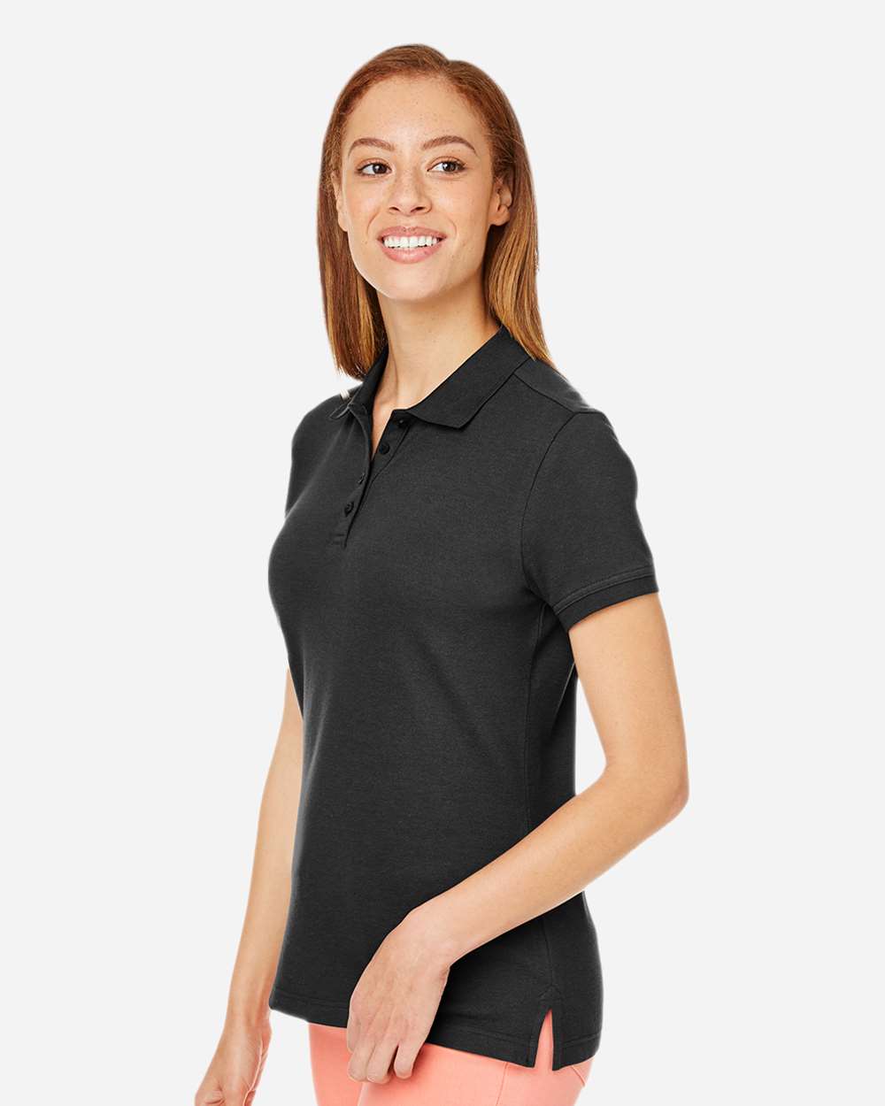 Women's New Classics® Performance Polo - OnModelSide - B619B2502 - Black