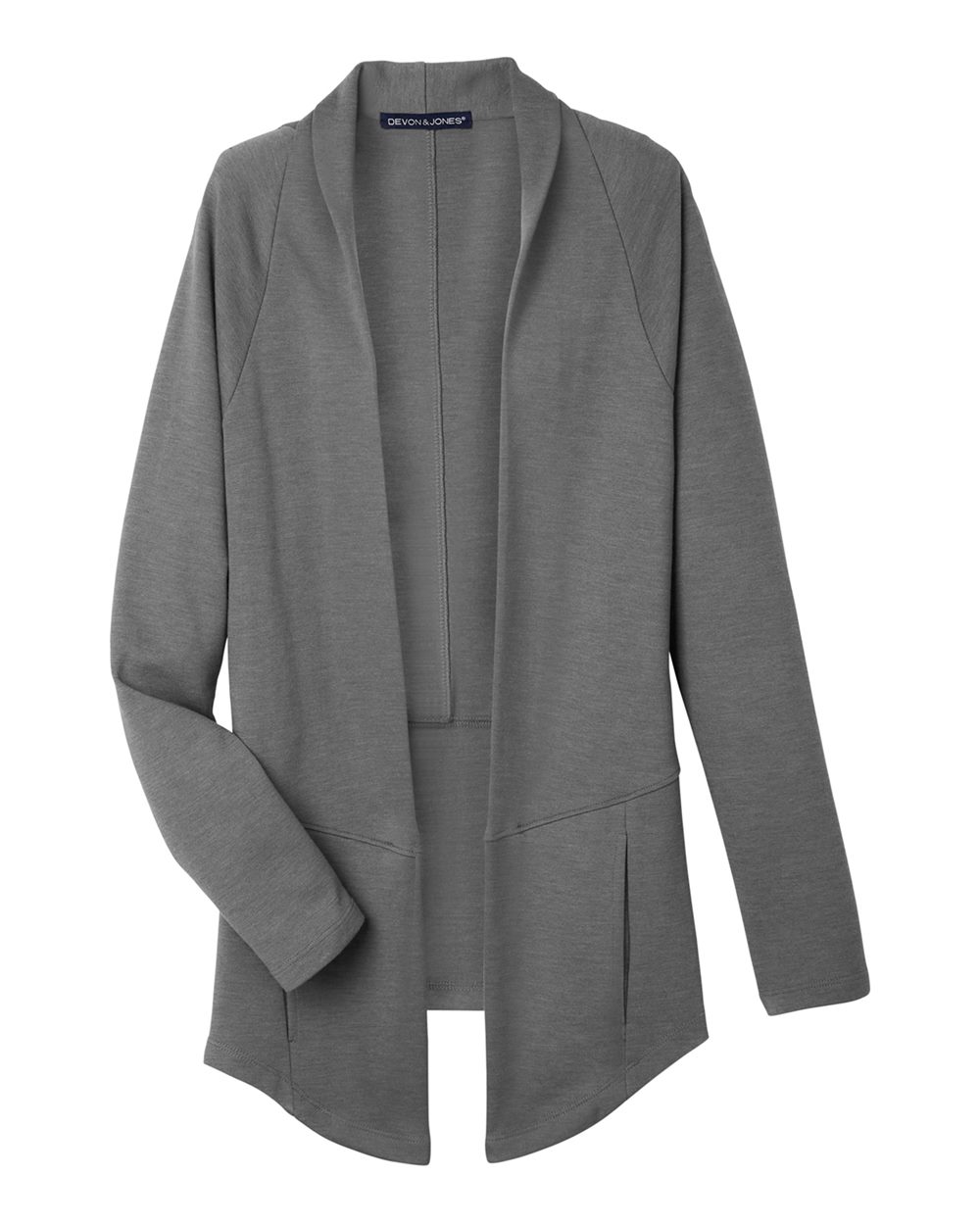 Women's New Classics® Charleston Cardigan - Front - B665B2132 - Graphite Melange