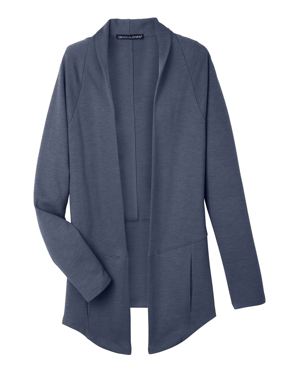 Women's New Classics® Charleston Cardigan - Front - B665B2652 - Navy Melange