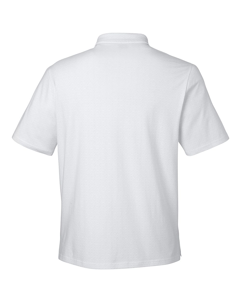 Men's Crownlux Performance® Geo Polo - Back - B620B2003 - White/ Silver