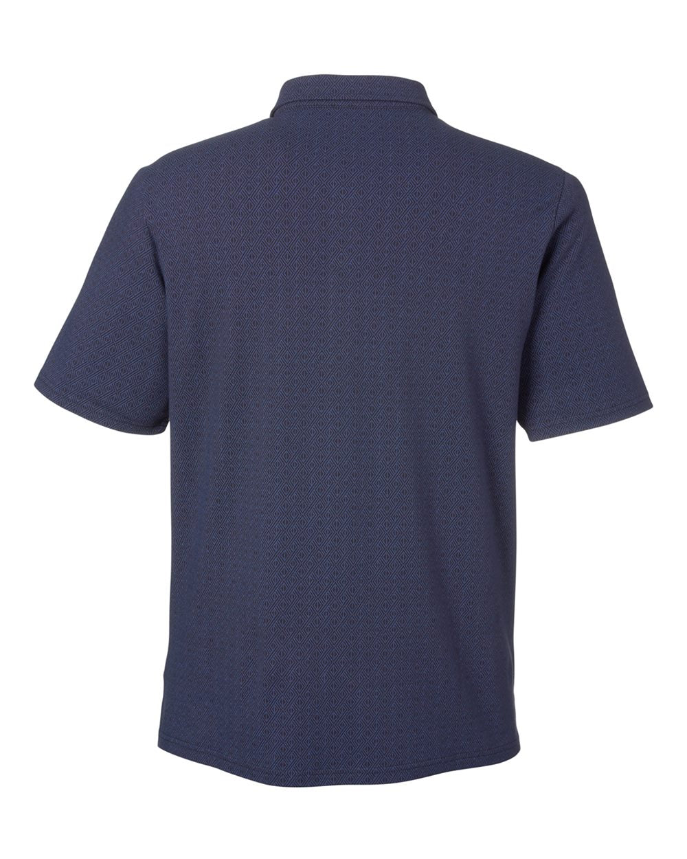 Men's Crownlux Performance® Geo Polo - Back - B620B2653 - Navy/ French Blue