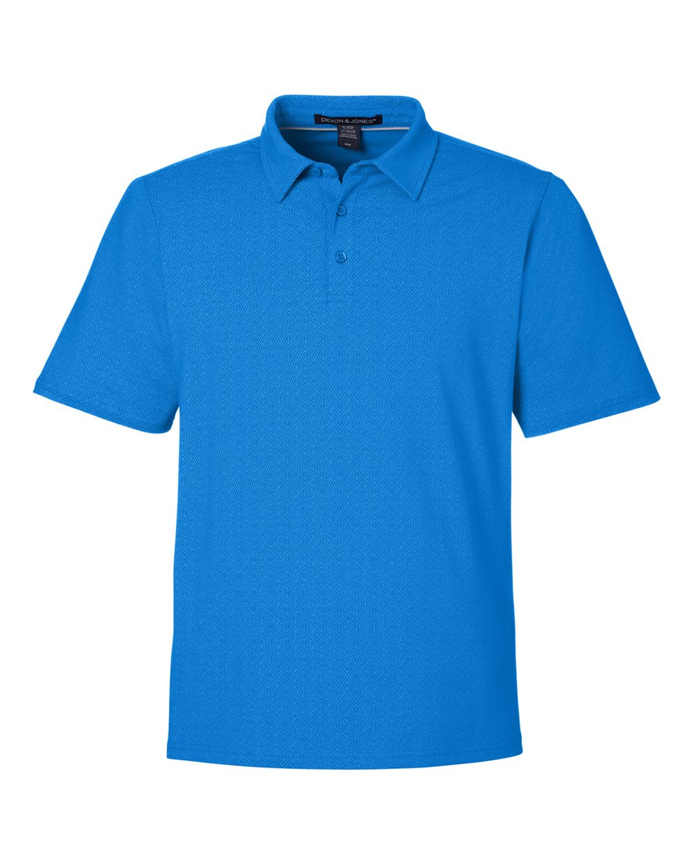 Men's Crownlux Performance® Geo Polo - Front - B620B2253 - French Blue/ CR Blue
