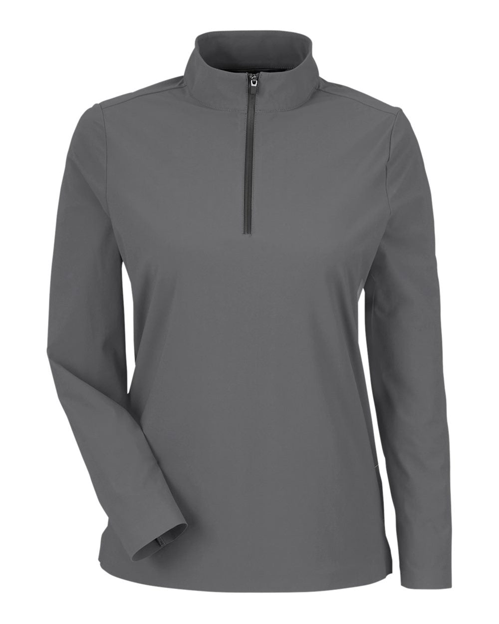 Women's CrownLux Performance® Windsor Welded Quarter-Zip Pullover - Front - B651B2132 - Graphite