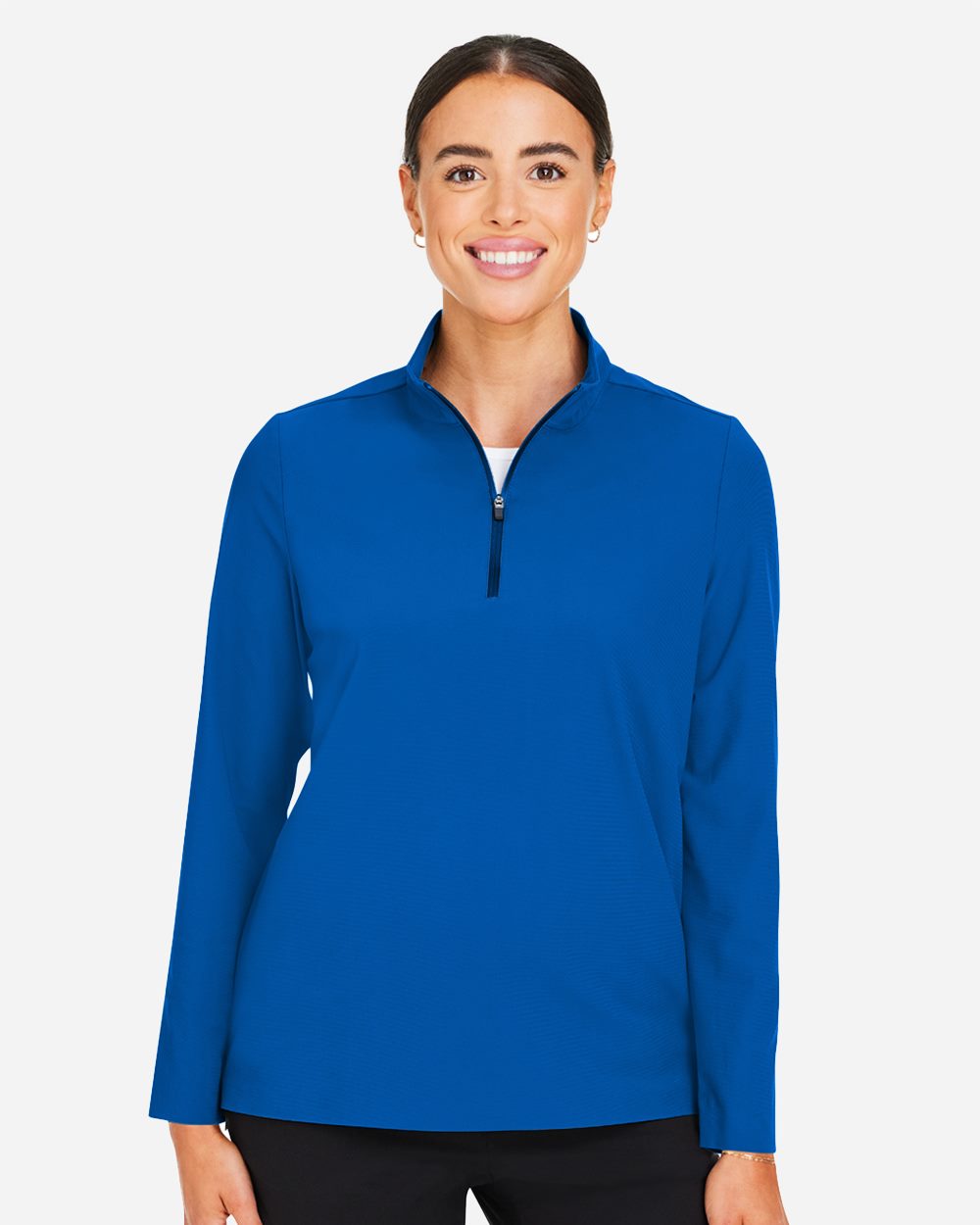 Women's CrownLux Performance® Windsor Welded Quarter-Zip Pullover - styleImage