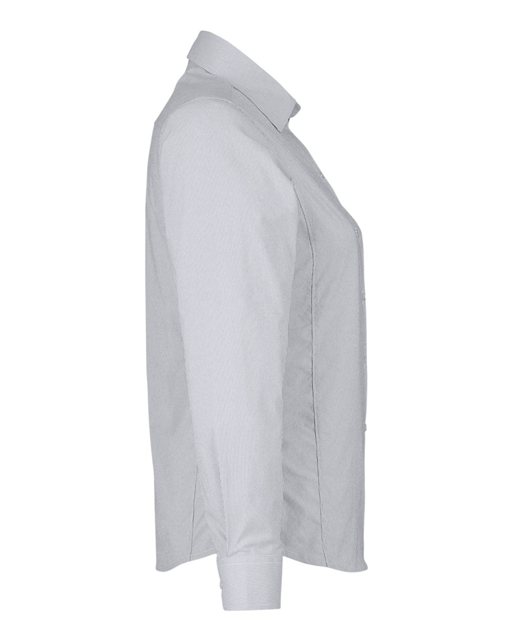 Women's CrownLux Performance® Microstripe Dress Shirt - DirectSide - B686B2132 - Graphite/ White