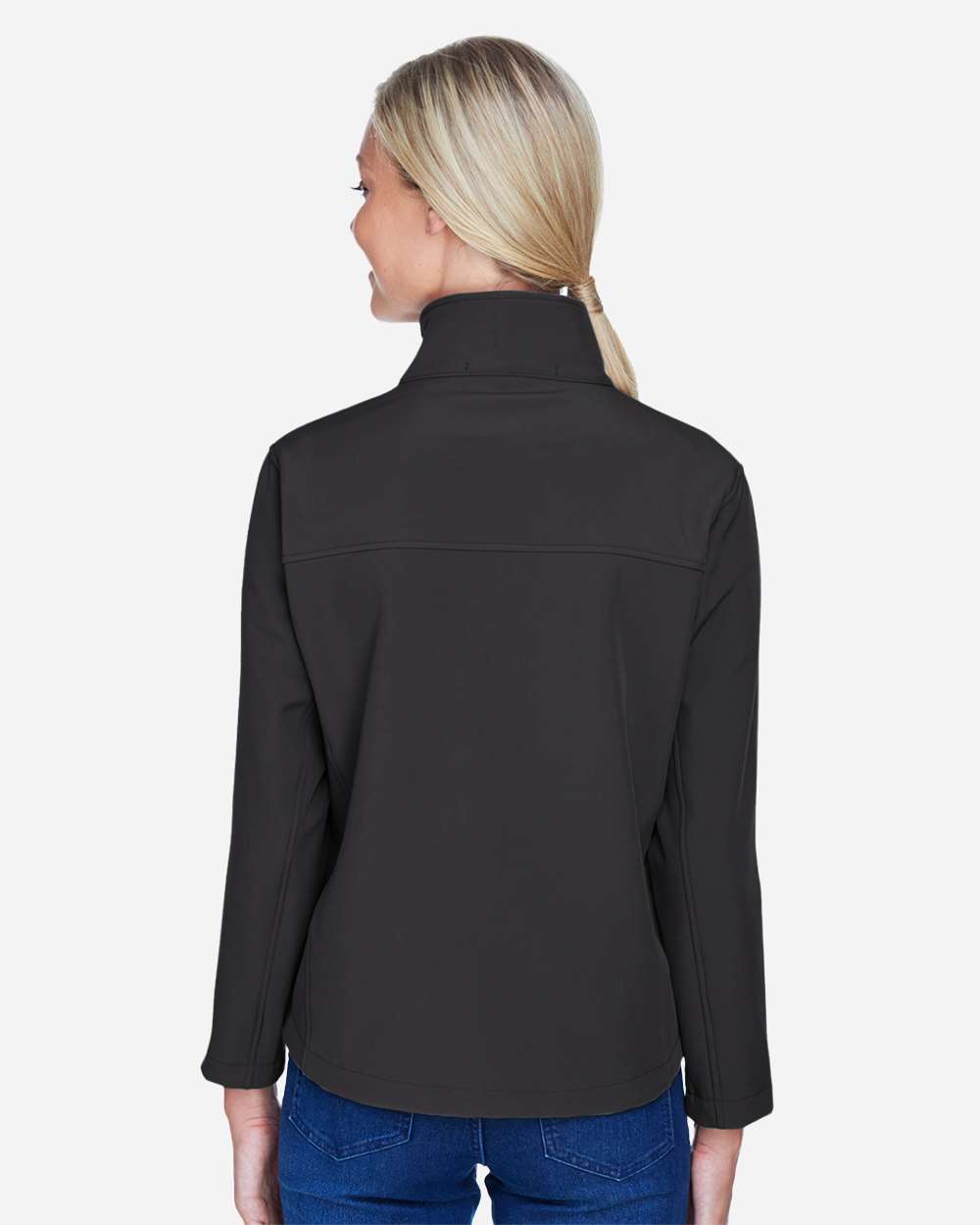 Women's Soft Shell Jacket - OnModelBack - B614B2503 - Black