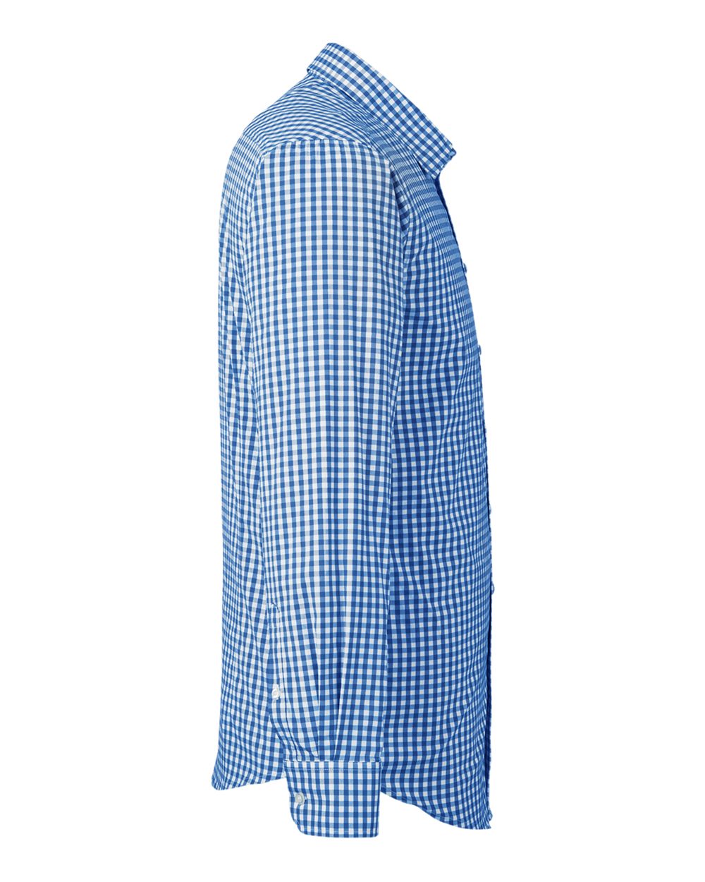 Men's CrownLux Performance® Gingham Dress Shirt - DirectSide - B683B2253 - French Blue/ White