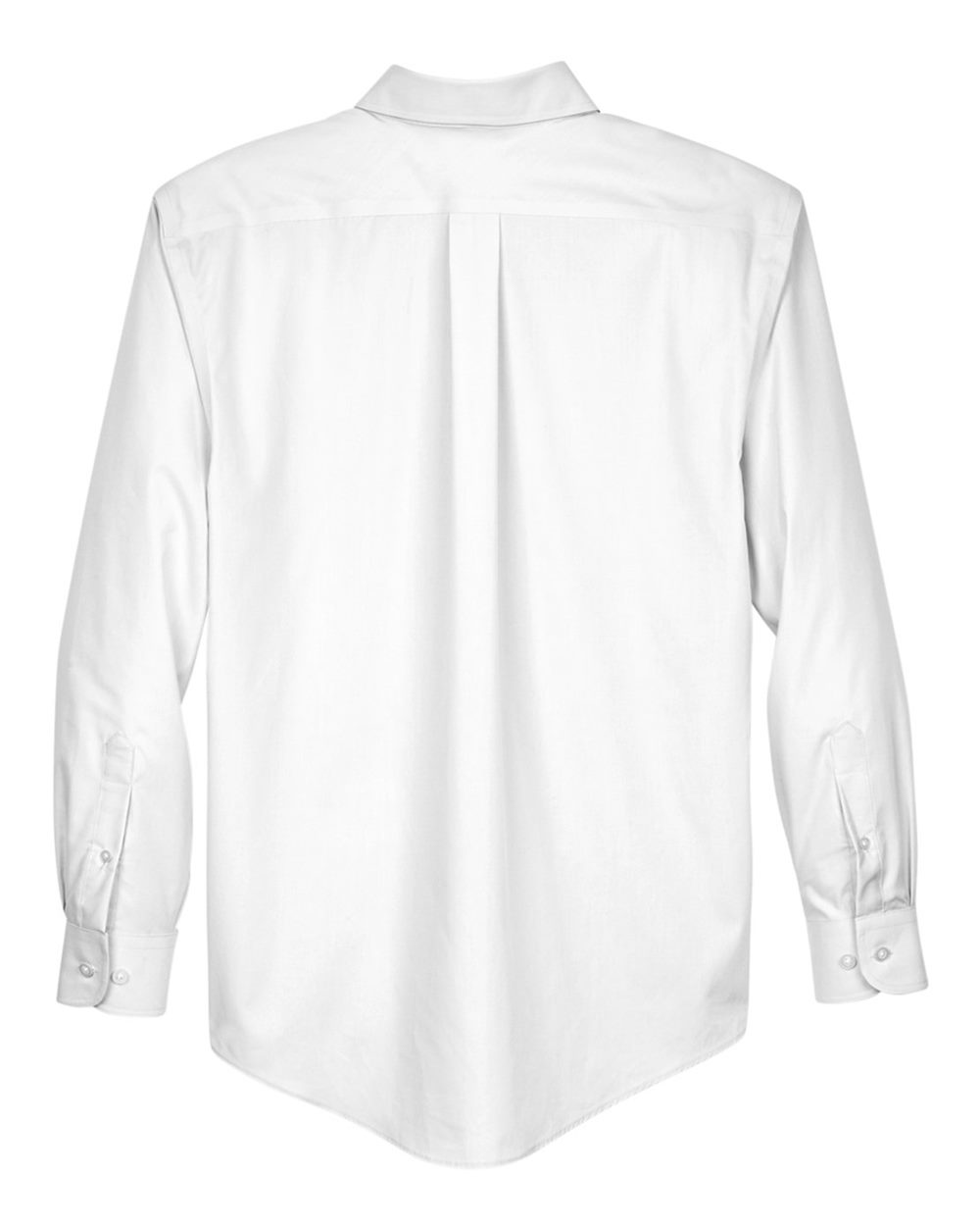 Men's Crown Collection® Broadcloth Woven Dress Shirt - Back - B598B2002 - White