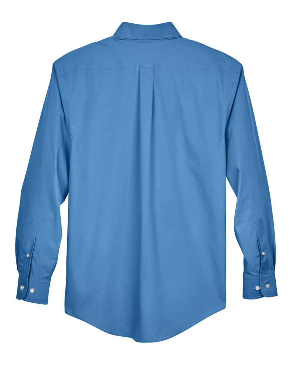 Men's Crown Collection® Broadcloth Woven Dress Shirt - Back - B598B2102 - French Blue