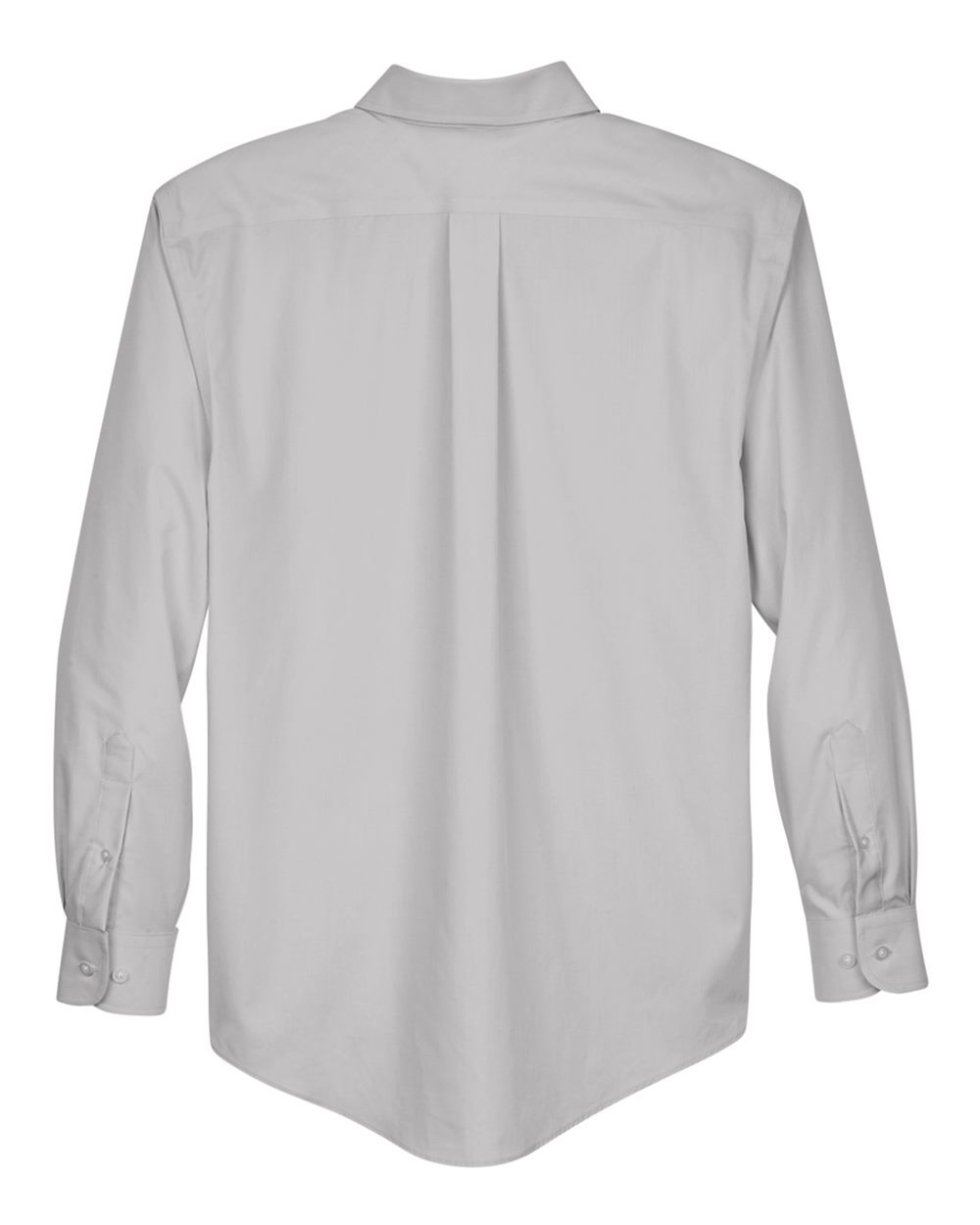 Men's Crown Collection® Broadcloth Woven Dress Shirt - Back - B598B2352 - Silver