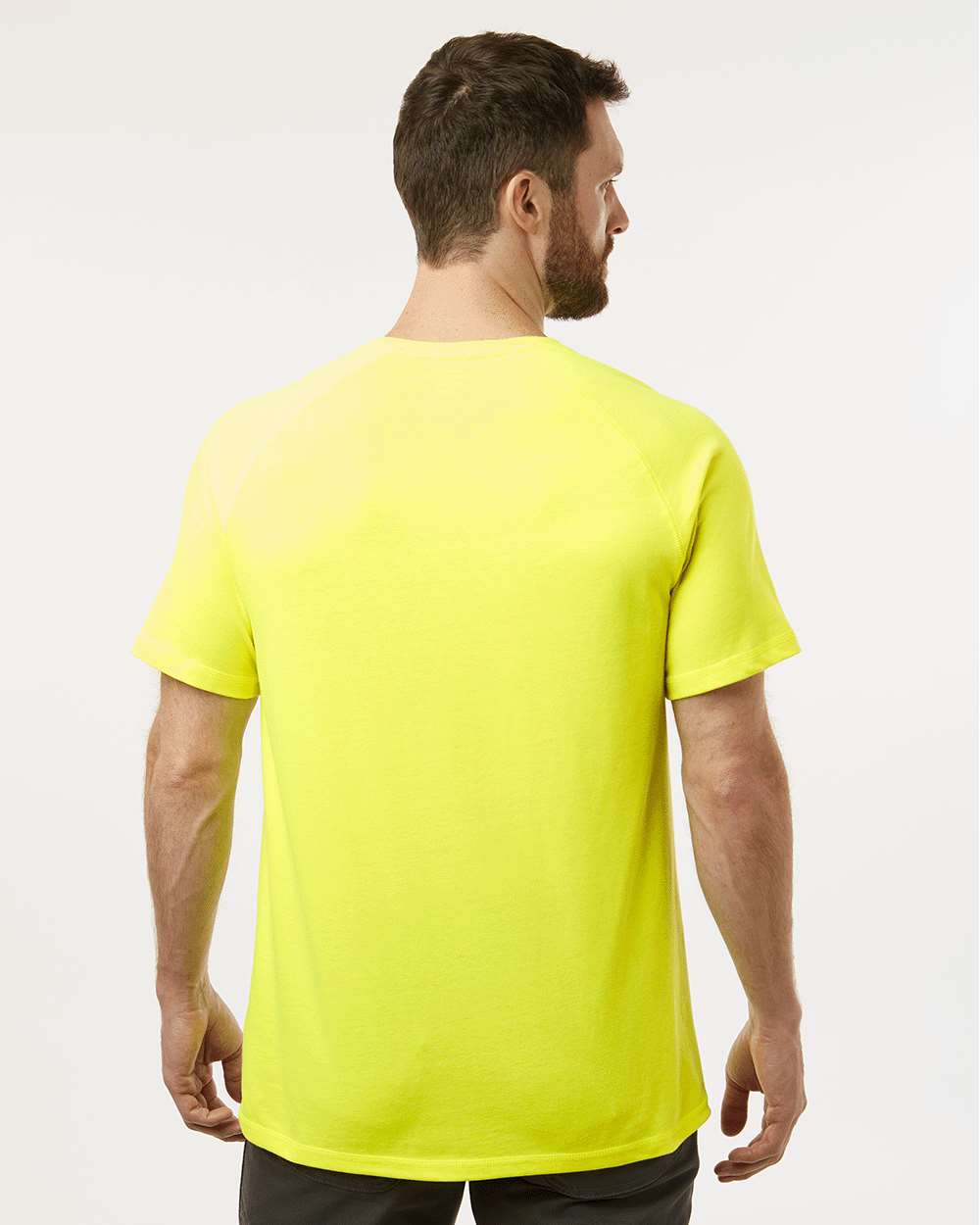 Men's Performance Cooling T-Shirt - OnModelBack - B63030404 - Bright Yellow