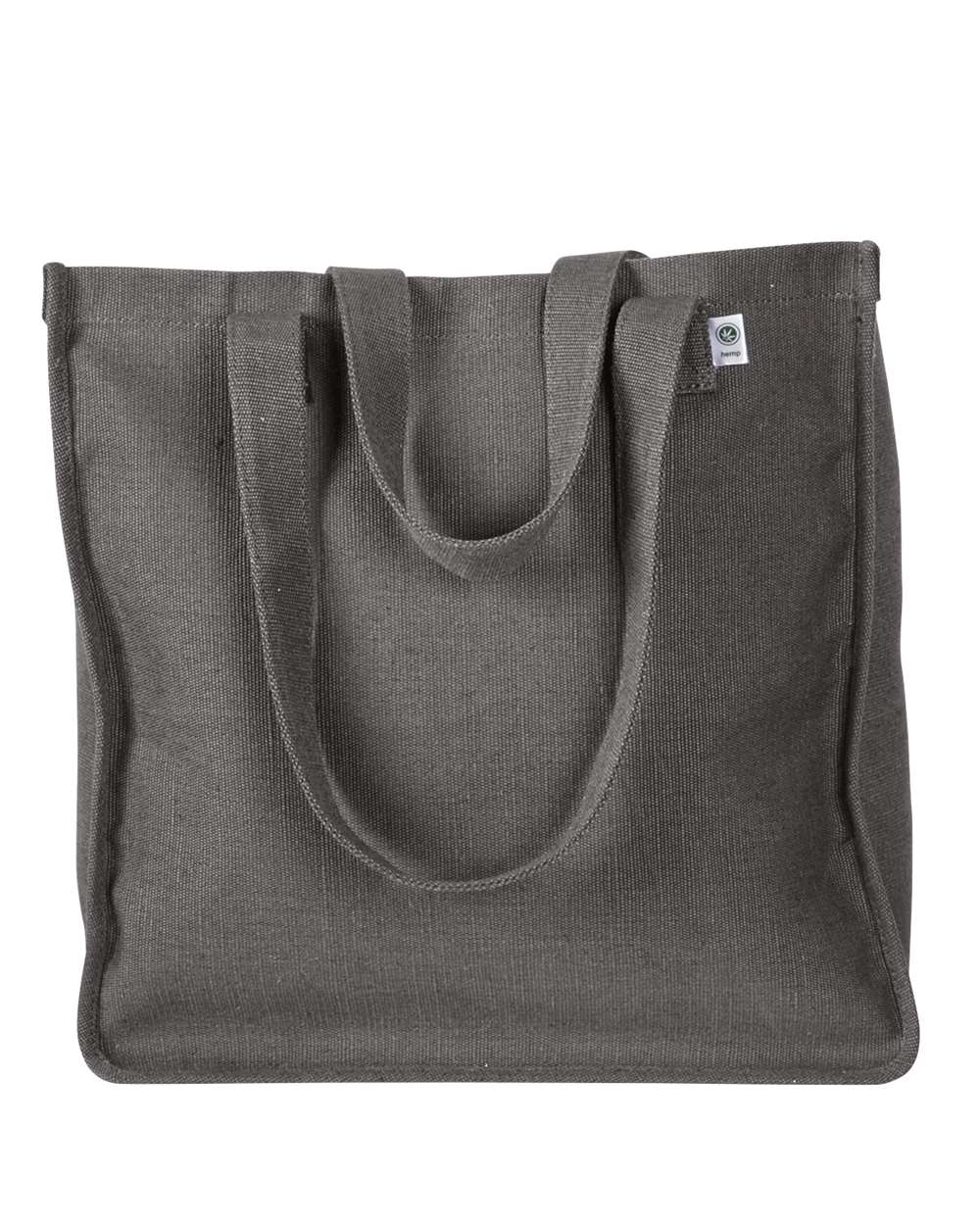 Hemp Market Tote - Front - B885E9580 - Charcoal