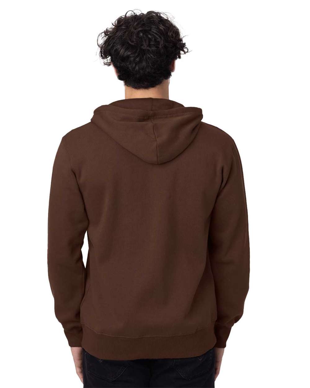 Unisex Heritage Full-Zip Hooded Sweatshirt - OnModelBack - B862E9363 - Earth
