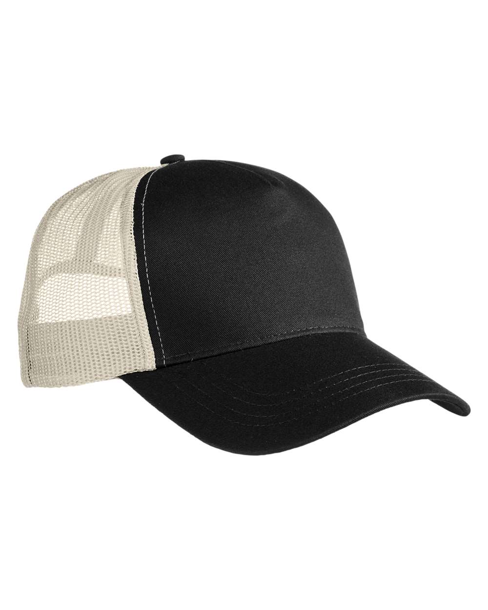 Eco Trucker Cap - Front - B878E9240 - Black/ Oyster