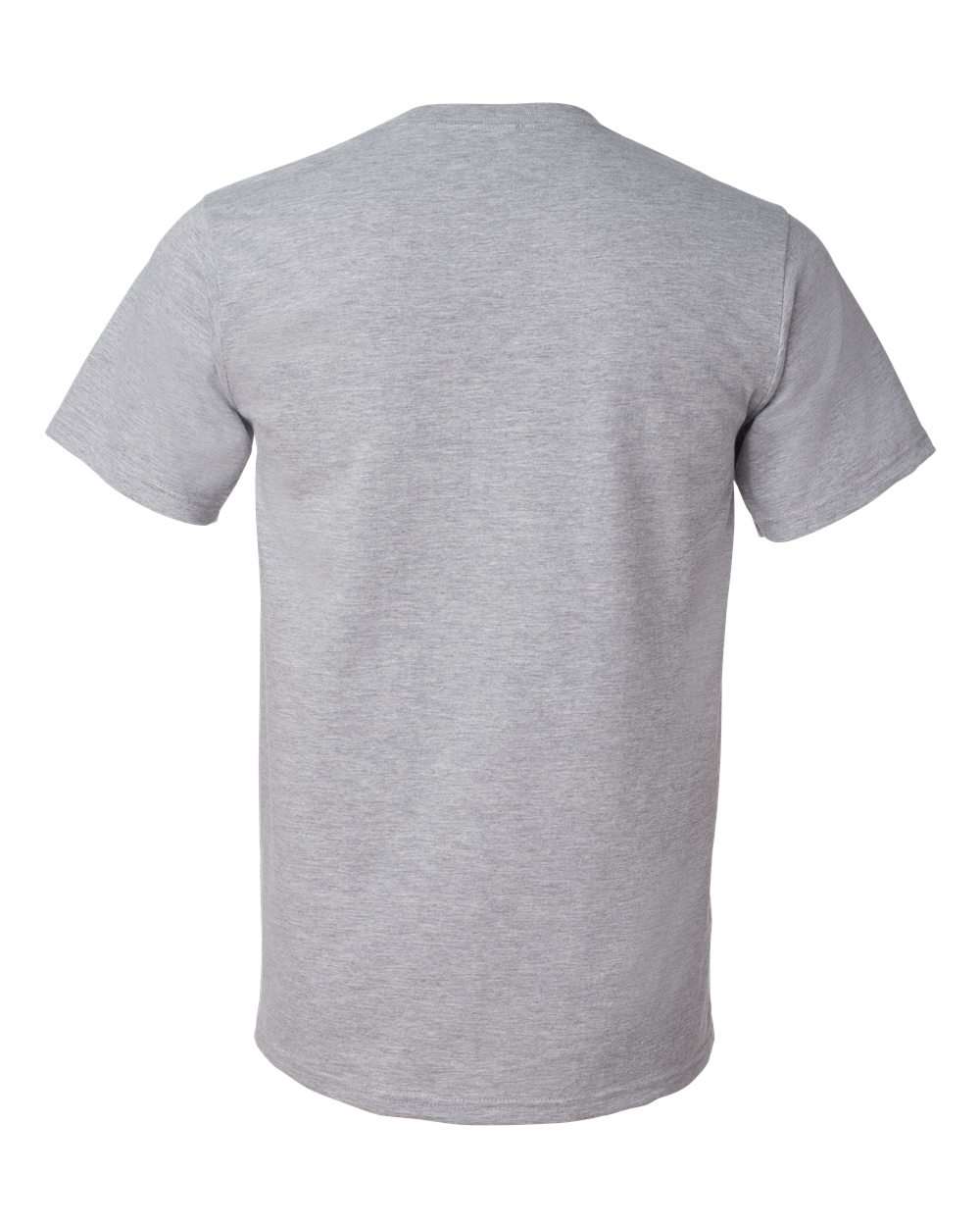 Unisex Softstyle® Lightweight T-Shirt - Back - B00560142 - Heather Grey