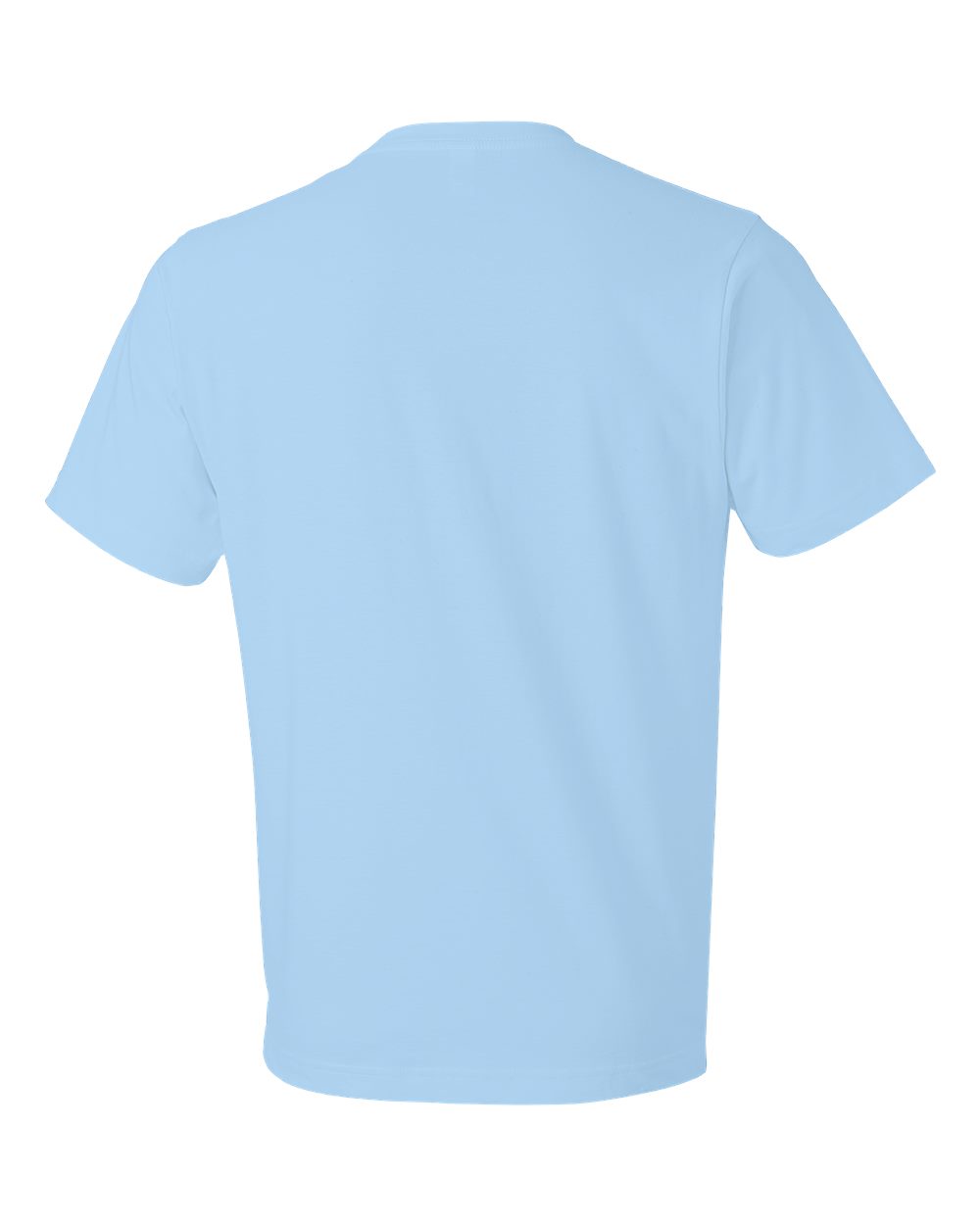 Unisex Softstyle® Lightweight T-Shirt - Back - B00560153 - Baby Blue