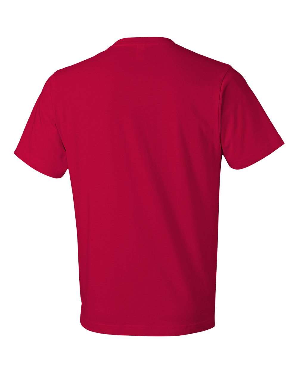 Unisex Softstyle® Lightweight T-Shirt - Back - B00560163 - True Red