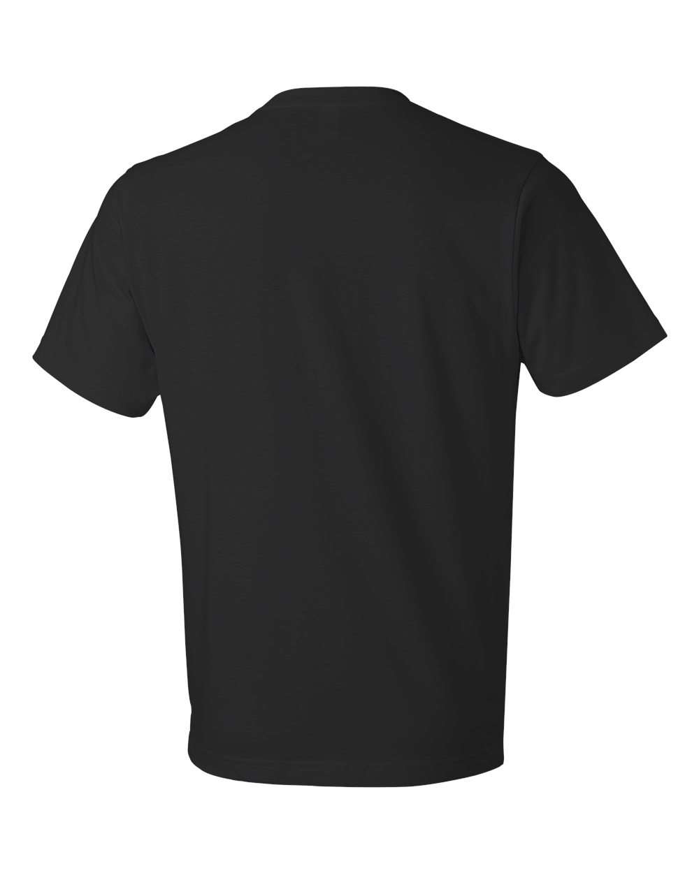 Unisex Softstyle® Lightweight T-Shirt - Back - B00560502 - Black