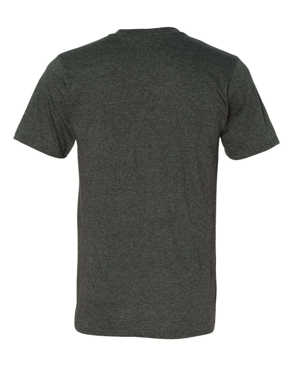 Unisex Softstyle® Lightweight T-Shirt - Back - B00560582 - Heather Dark Grey