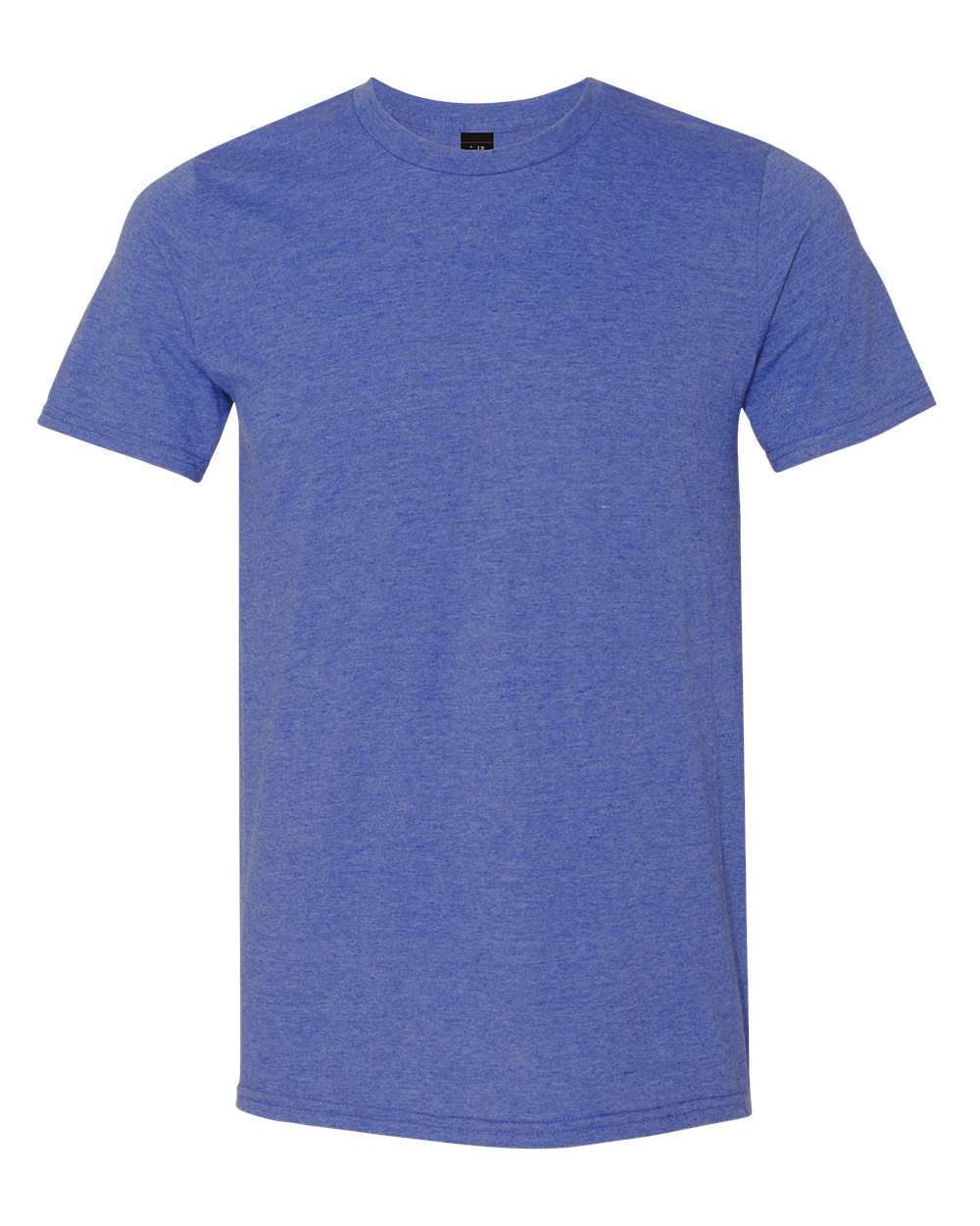 Unisex Softstyle® Lightweight T-Shirt - Front - B00560113 - Heather Blue