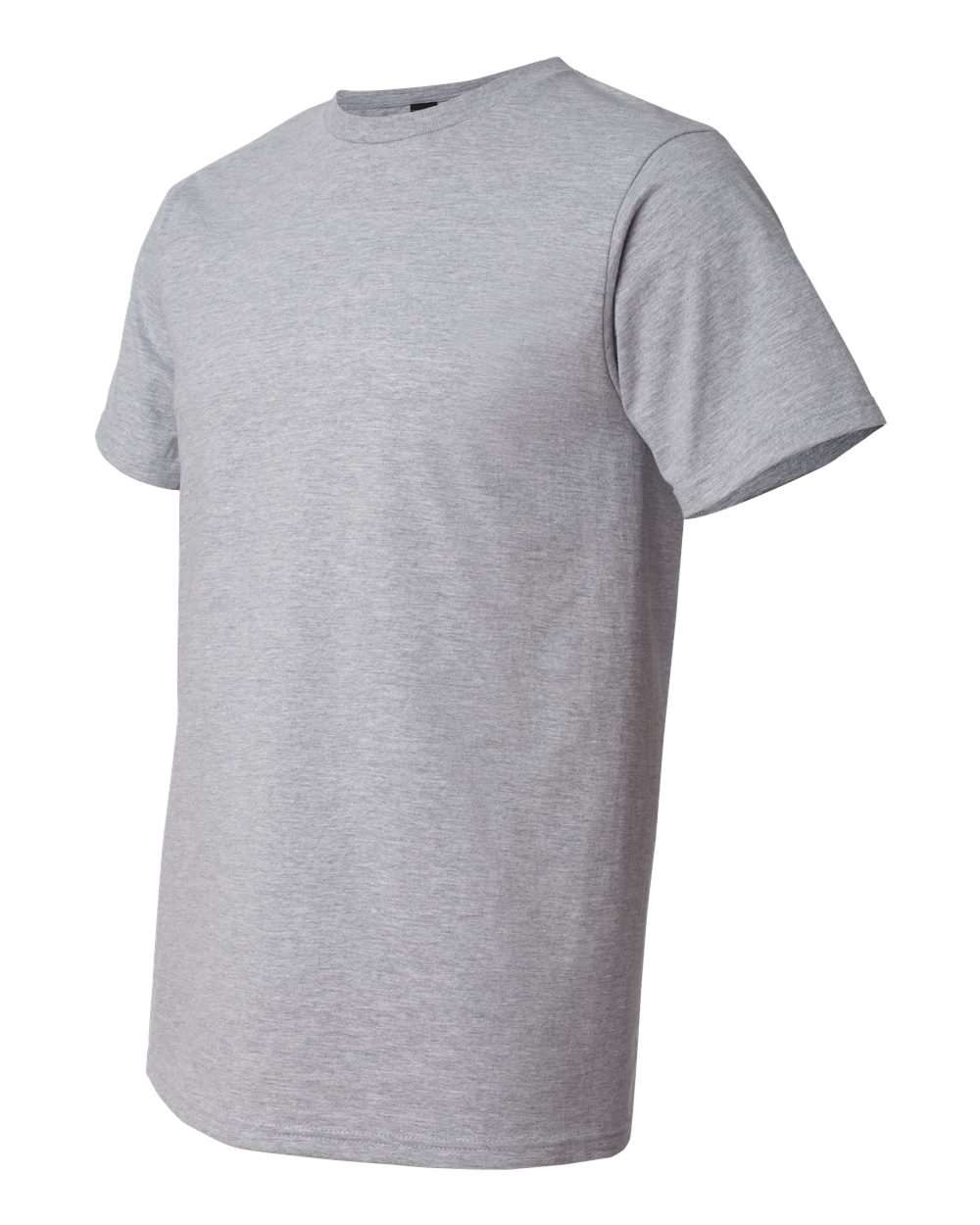 Unisex Softstyle® Lightweight T-Shirt - Side - B00560142 - Heather Grey