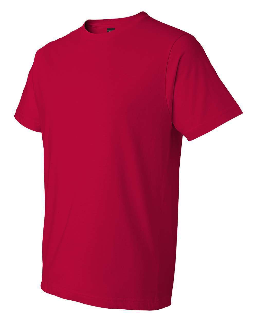 Unisex Softstyle® Lightweight T-Shirt - Side - B00560163 - True Red