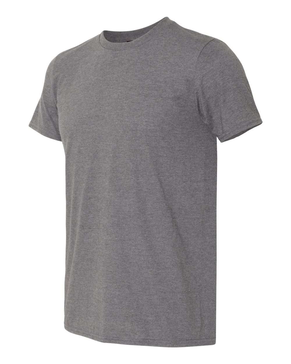 Unisex Softstyle® Lightweight T-Shirt - Side - B00560492 - Graphite Heather