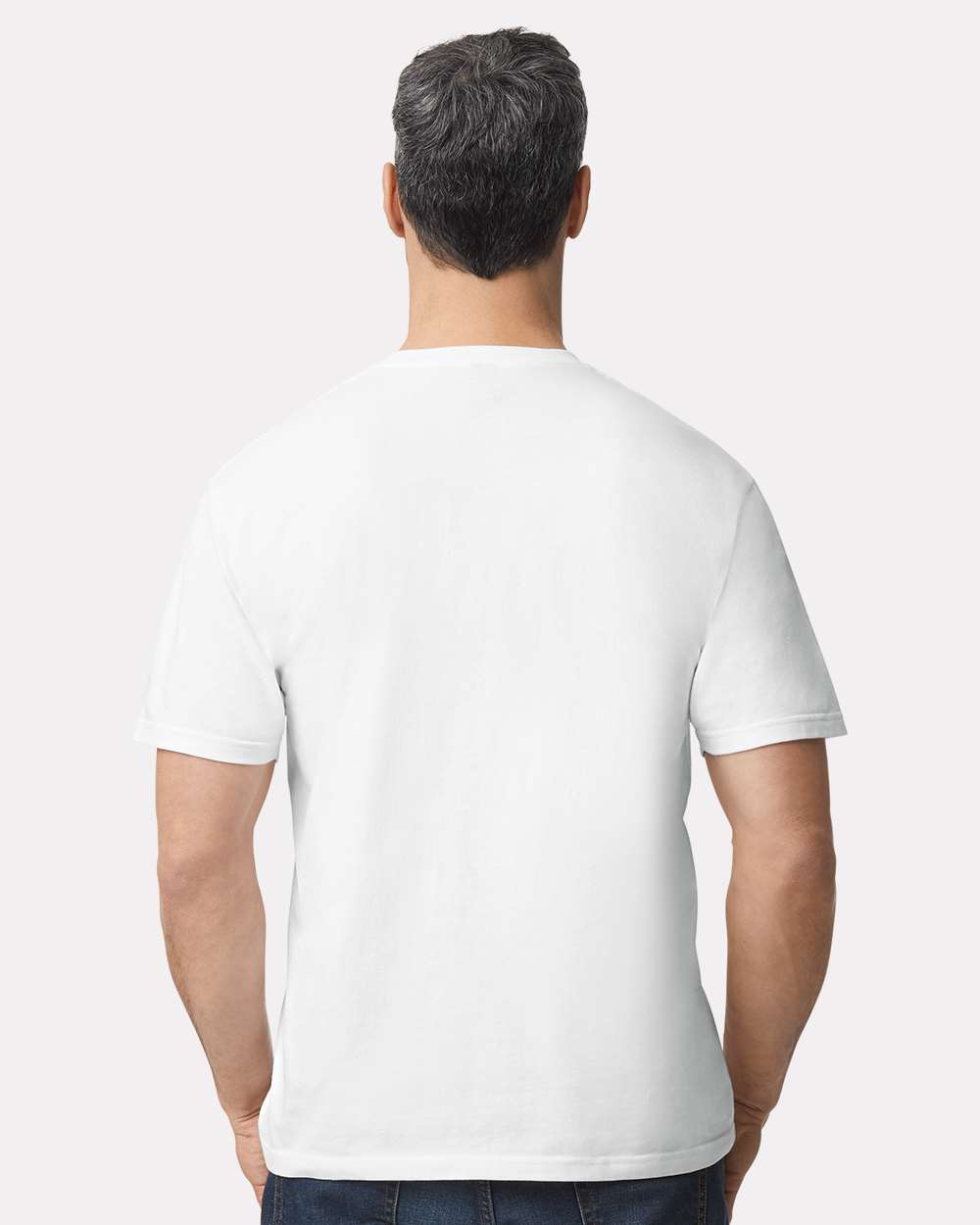 Men's Softstyle® Midweight T-Shirt - OnModelBack - B00860003 - White
