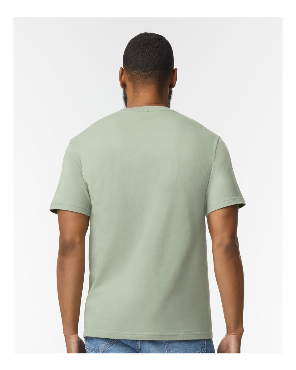 Men's Softstyle® Midweight T-Shirt - OnModelBack - B00860173 - Sage