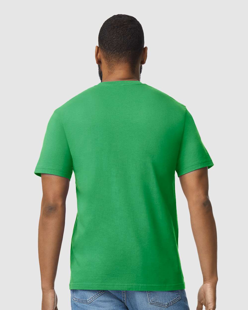Men's Softstyle® Midweight T-Shirt - OnModelBack - B00860193 - Irish Green