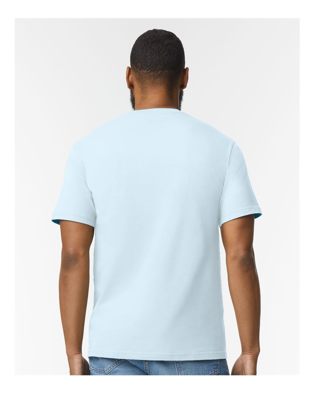Men's Softstyle® Midweight T-Shirt - OnModelBack - B00860253 - Light Blue