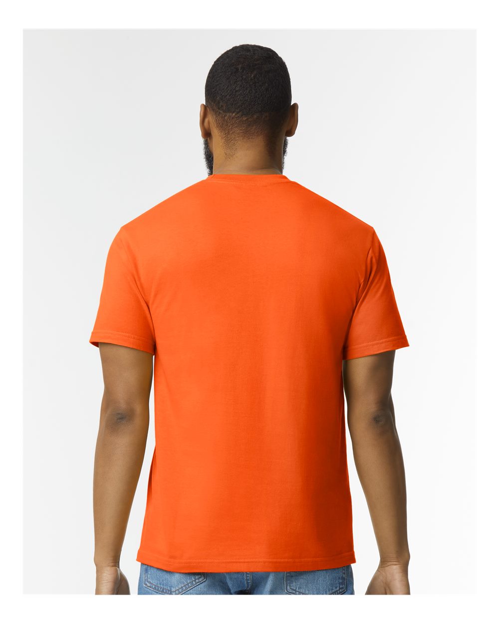 Men's Softstyle® Midweight T-Shirt - OnModelBack - B00860663 - Orange