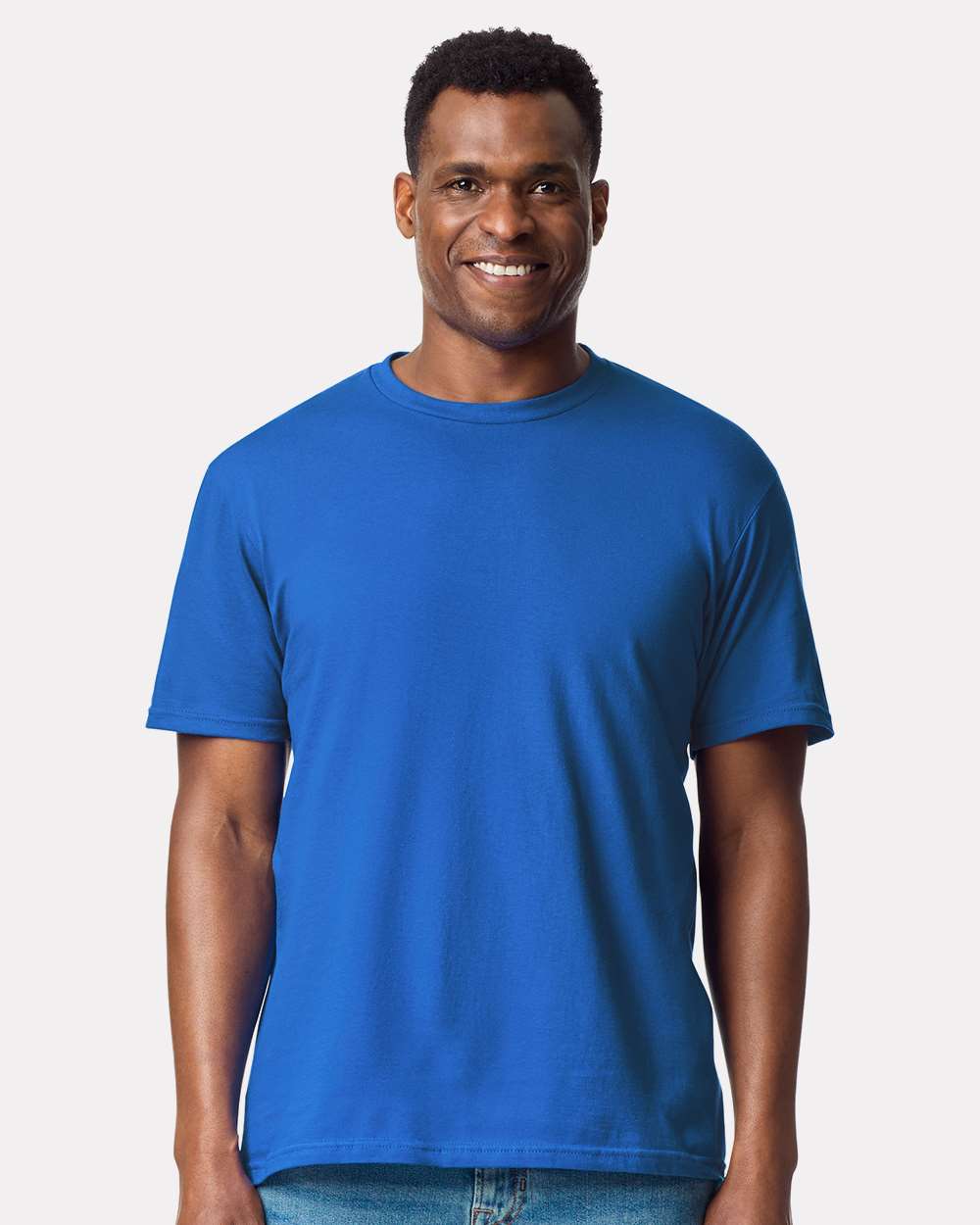 Men's Softstyle® Midweight T-Shirt - OnModelFront - B00860753 - Royal