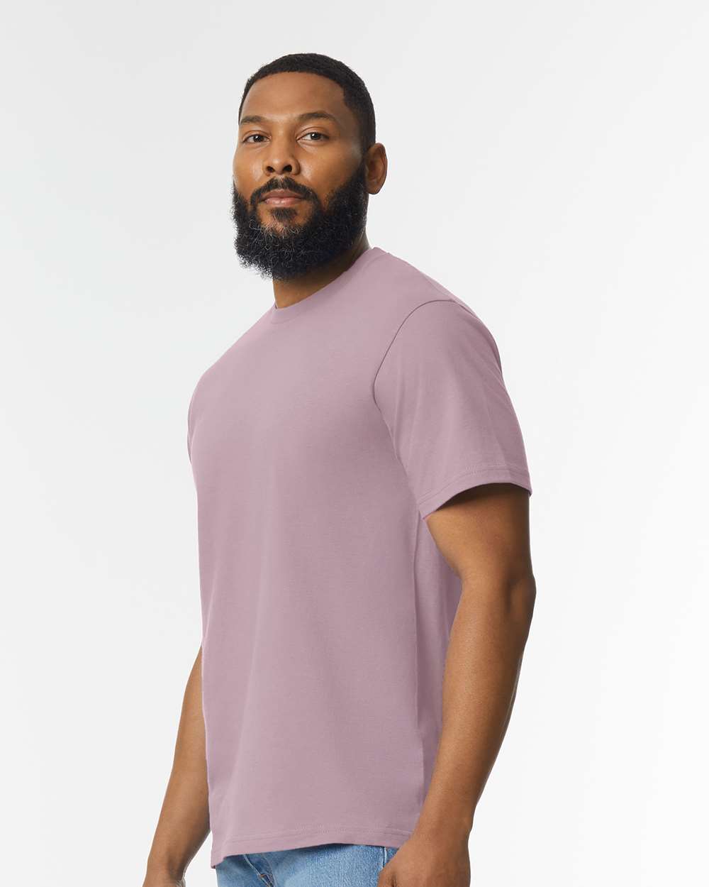Men's Softstyle® Midweight T-Shirt - OnModelSide - B00860673 - Paragon