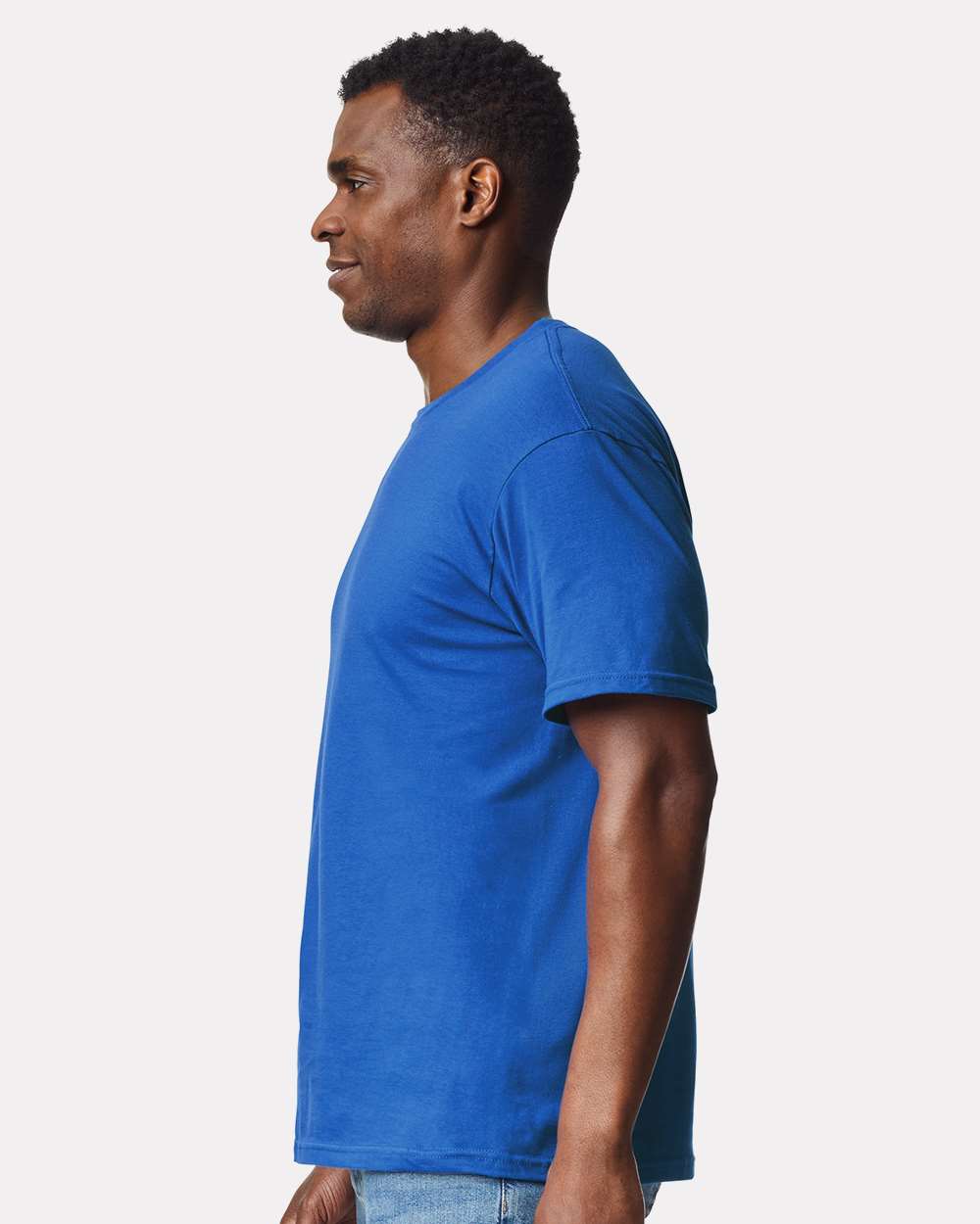 Men's Softstyle® Midweight T-Shirt - OnModelSide - B00860753 - Royal
