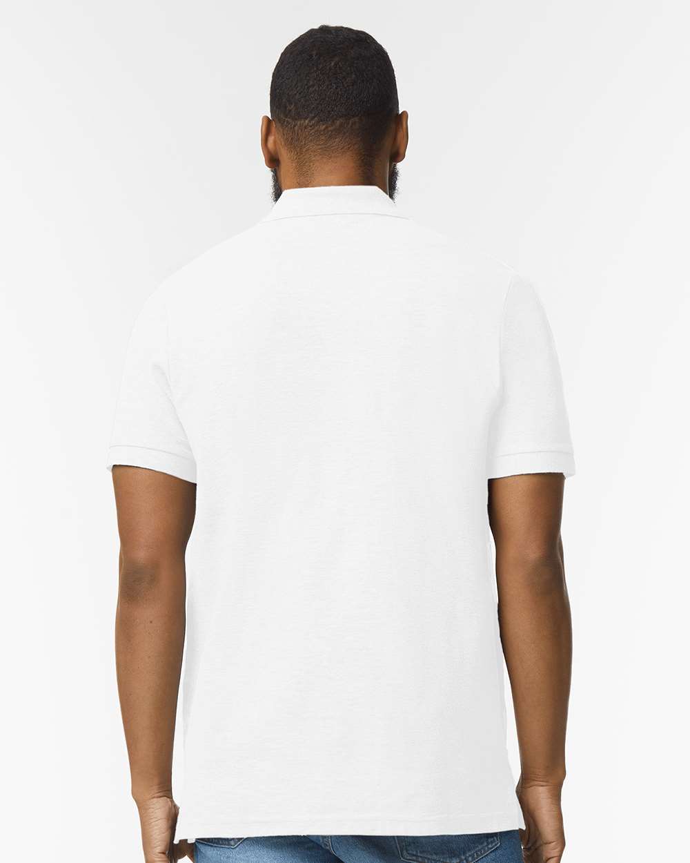 Men's Hammer™ Pique Polo - OnModelBack - B01560003 - White