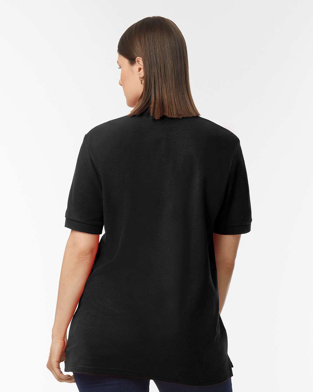 Men's Hammer™ Pique Polo - OnModelBack - B01560503 - Black