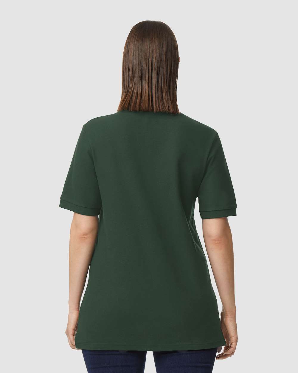 Men's Hammer™ Pique Polo - OnModelBack - B01560543 - Forest Green