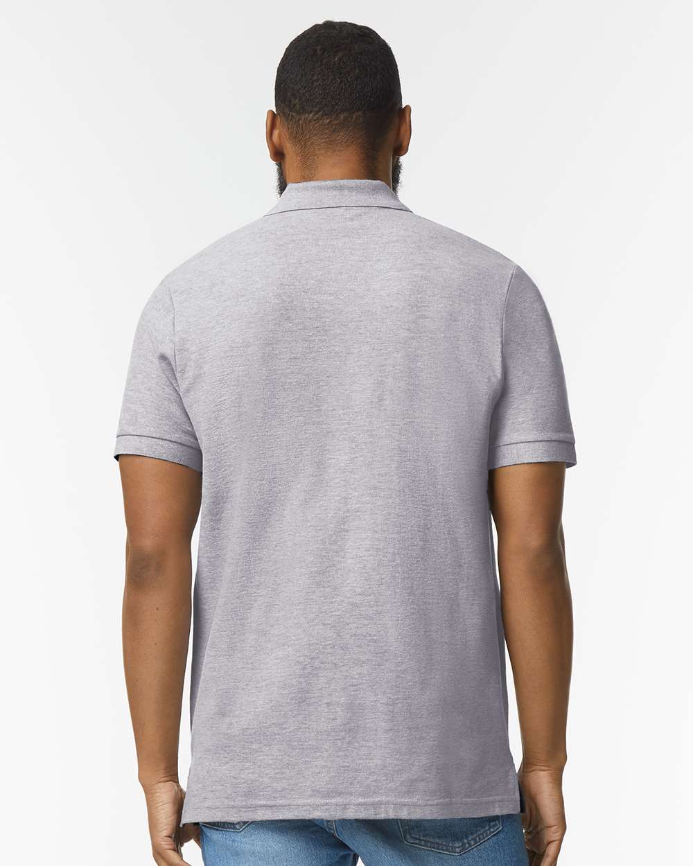 Men's Hammer™ Pique Polo - OnModelBack - B01560583 - Sport Grey